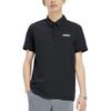 Adidas Solid Color Comfortable Casual Short Sleeve Polo Shirt Men Tops Black JD3201