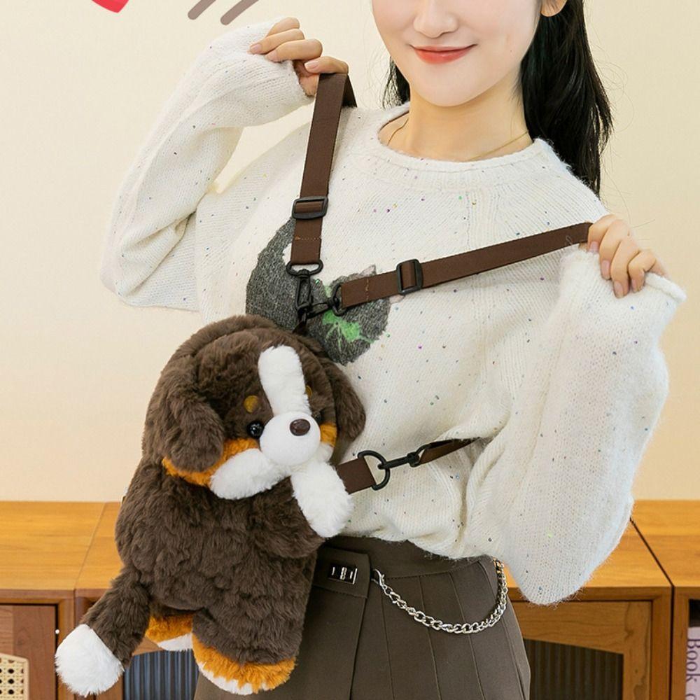 Animals Green Turtle Plush Backpack Phone Bag Cartoon Plush Schoolbag  Lady