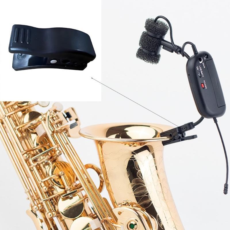 High Strength Plastic Microphone Clip Saxophone Microphone Mounting Clamp For Stable Microphone Positioning On Stage