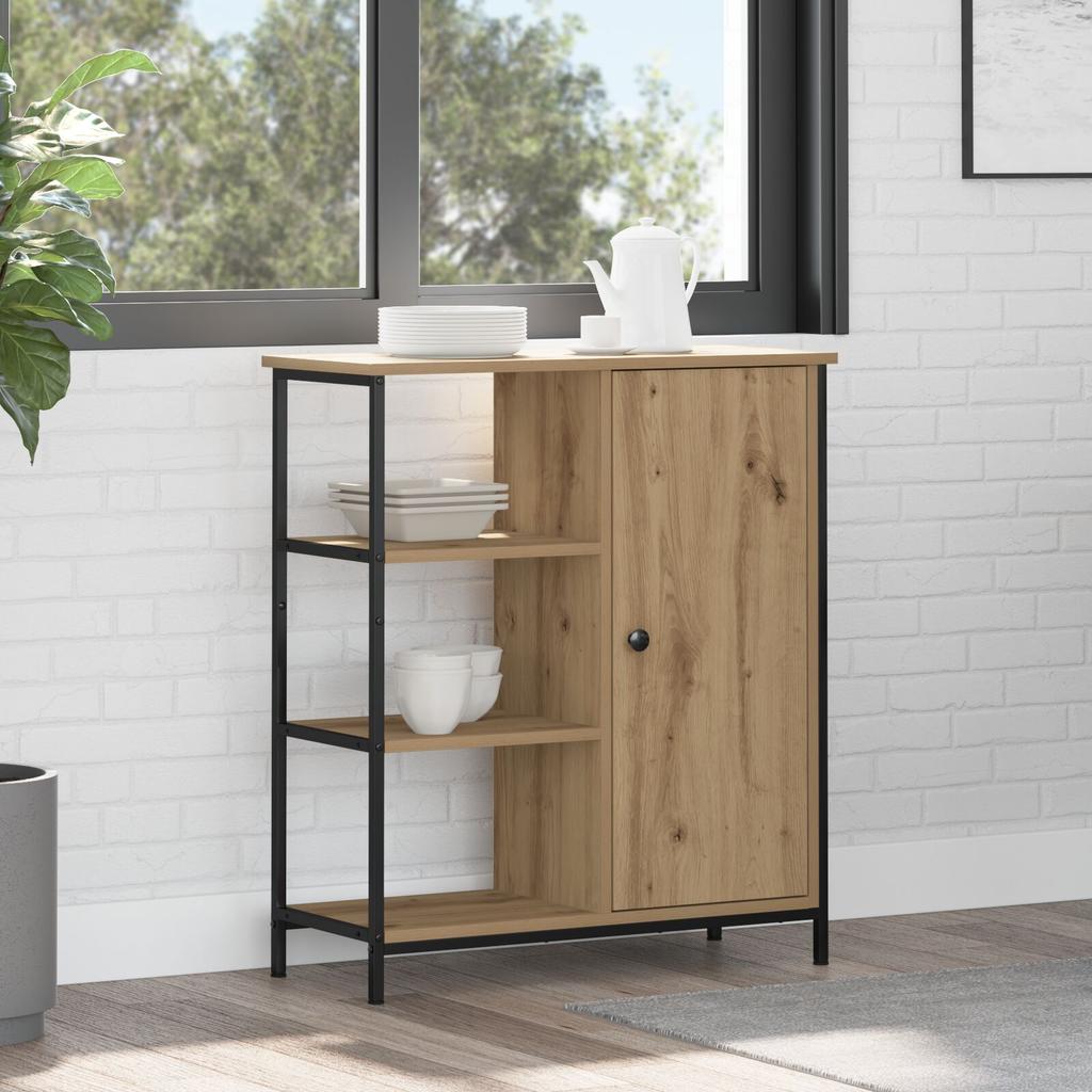 Aufbewahrungssideboard, Aufbewahrungsschrank, Küchen- Und Esszimmer-Sideboard, Dekoratives Aufbewahrungsregal, 70x30x80 Cm