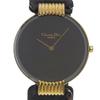 Bakira Watches 47.153-4 blackDial Plated Gold/leather Quartz Analog Display Women Used