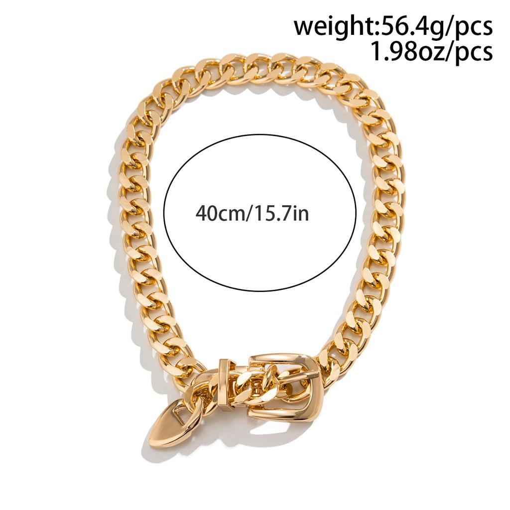 Choker Necklace for Women Punk Thick Chunky Clavicle Chain Grunge Jewelry Steampunk Accessories