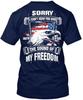 American Patriot Freedom Flag Sorry I Cant Hear You T Shirt Made In USA S To 5XL
