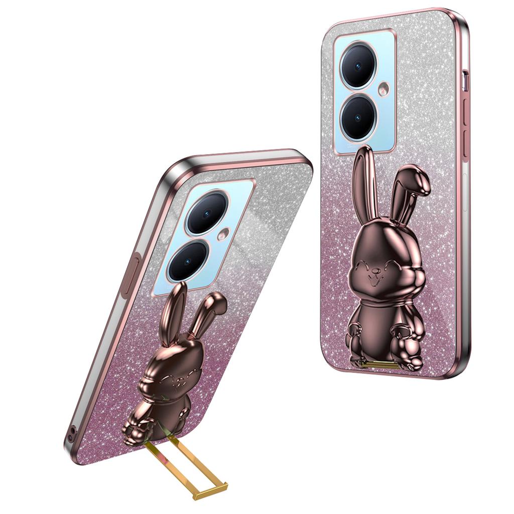 For vivo Y78+ 5G/Y78 5G/V29 Lite 5G Shockproof Case Rabbit Design Kickstand Phone Cover