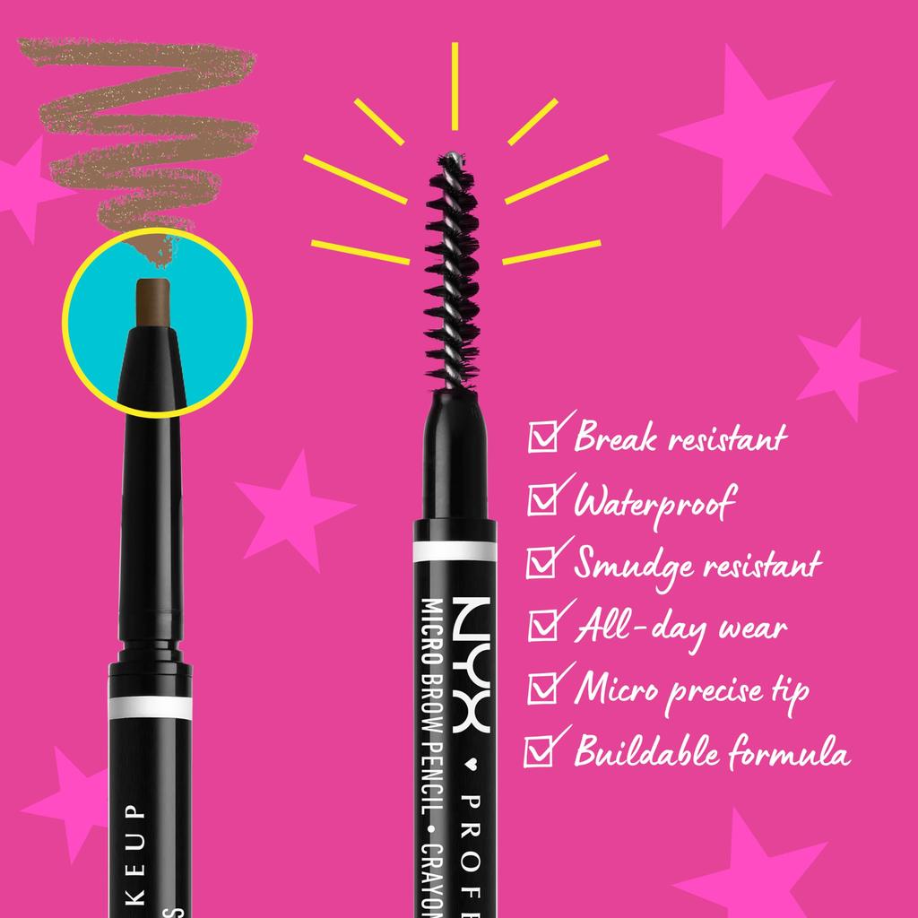 NYX Professional Makeup Micro Brow Pencil 01 Taupe Color
