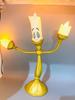 Beauty and the Beast Lumière LED Table Lamp, Alarm Clock, and Cogsworth Ornament