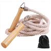 Skipping Rope, 16ft-22.9ft-32ft Long Jump Rope With Wooden Handle For Kids And Adult, Best Team Group Double Dutch Jump Rope For School Sport And Outd