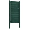 Vidaxl Garden Gate, PVC and Steel, 100 X 164 Cm, Green