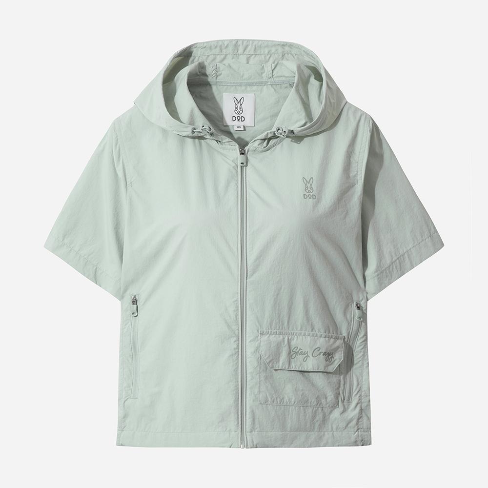 DOD Ice Wave Single-Layer Hooded Jacket For Women (L.Mint)