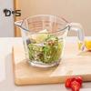 Glass Measuring Cup with Handle & V-Shaped Spout Shot Glass Espresso Jugs Transparent Scale Ounce Measure Jugs Mixing Mug for Bar Party Wine Milk