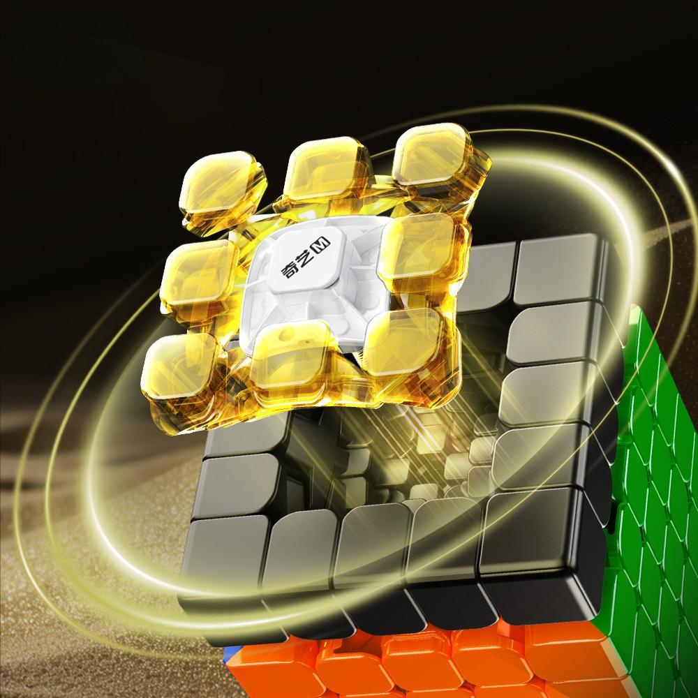 Warrior 5X5 M UV Magnetic Magic Cube Stickerless Professional Fidget Toys Qiyi 5X5 Warrior Cubo Magico Puzzle