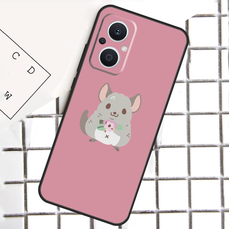 Cartoon Chinchilla Phone Case For OPPO Reno 12F 12 13 11 14 F 10 Pro 8T 7 8 Lite OPPO Find X8 X6 X5 Pro Cover