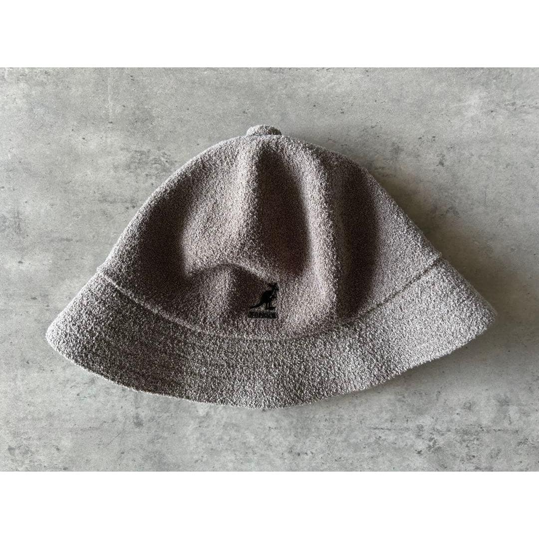 Used KANGOL Bucket Hat Bermuda Casual Gray Size M