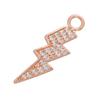 Lightning Charms Pendant DIY Handmade Earrings Charms Accessories Crystal Pendant Jewelry Making Supplies:VD874