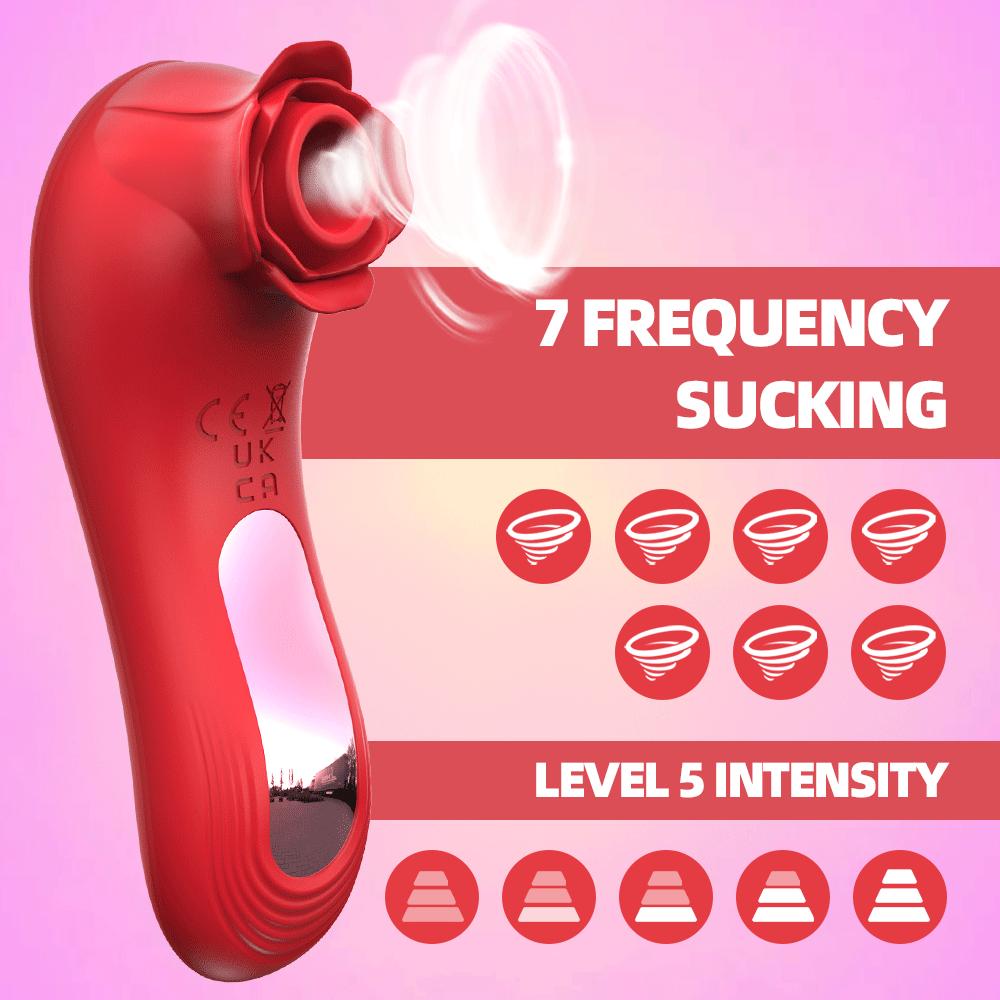 Přísavný klitoris Výkonný růžový sací vibrátor Ženská klitorisová bradavka Orální vakuový stimulátor Masážní přístroj Sexuální hračka pro dospělé Zboží pro ženy