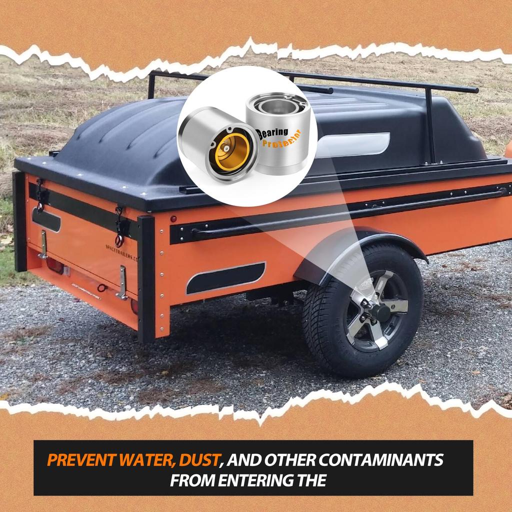 JINGTAO88 1,97 Zoll Lagerschutz, Chrom Radlagerhelfer Passt den meisten 2000 lb oder