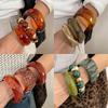 Meerlaagse Resin Ronde Armband: Retro Chic Statement Armband voor Dames