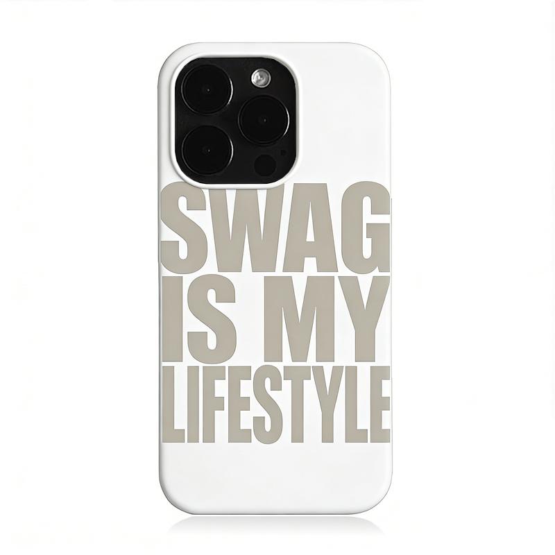 Creative Letters Swag Is My Life Style Phone Case For iPhone 17 Air 16 15 14 13 12 11 PRO MAX X XR XS 16 PLUS Back Cover Funda