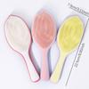 1pcs leaf shaped fine toothed comb hair brush, fluffy skull top non knotted air cushion comb,Special for real hair wigs