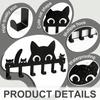 Wall Mounted Cat Key Holder 6 Hooks Self Adhesive No Drill Space Saving Entryway Decor