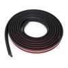 5M Car Windshield Waterproof Seal Edge Trim Rubber Soundproof Weatherstrip Black