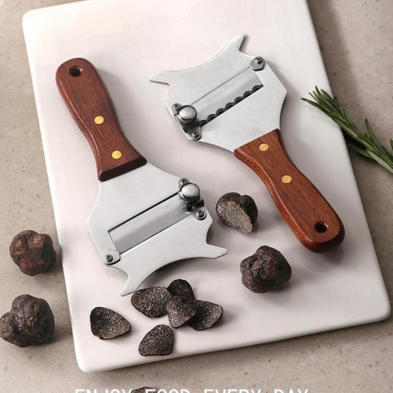 Professional Stainless Steel Truffle Slicer Adjustable Blade Multifunctional Cutter for Home Kitchen Gourmet Cooking