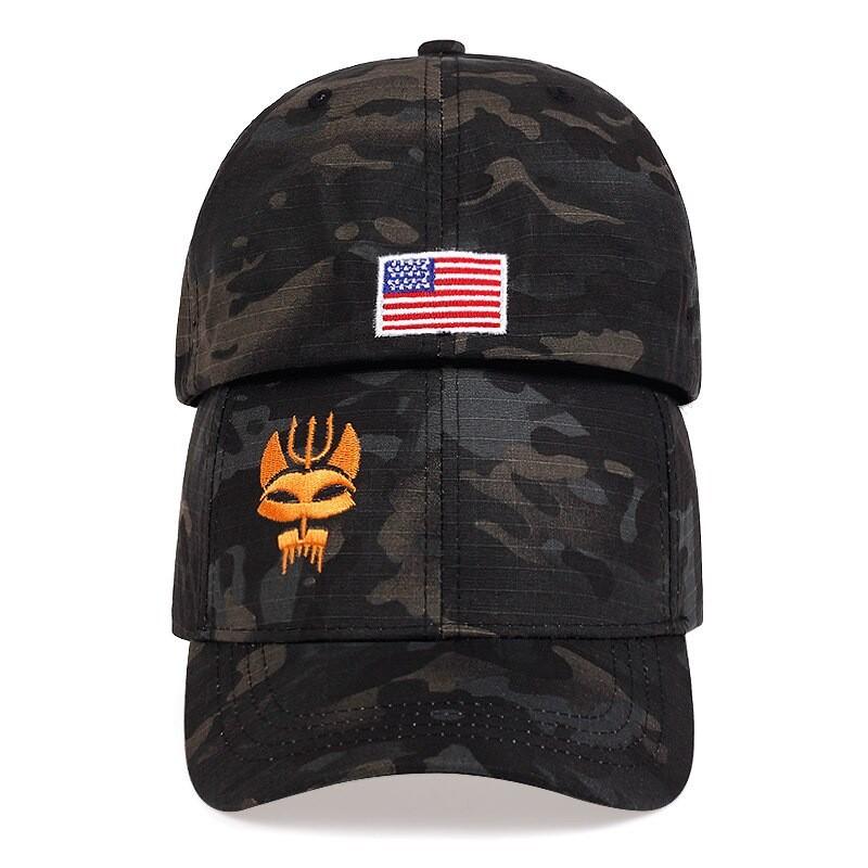 American Flag Baseball Cap With Adjustable Fit For Outdoor Summer Wear