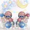 63 Stück Geschlecht offenbaren Luftballons Junge oder Mädchen Rosa Blau Babyparty Dekorationen Taufe Taufe Baby Geschlecht Offenbarung