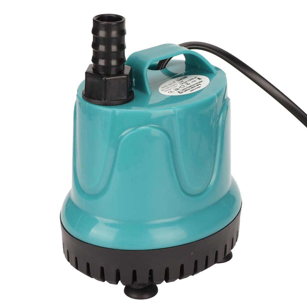 Tauchpumpe 25W Leise Energiesparend Bodenabsaugpumpe mit 2 Düsen für Fischbecken Aquarium