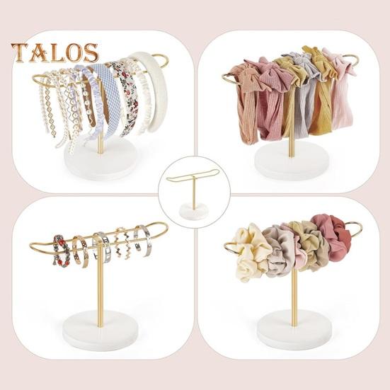 Hairband Storage Rack Polished Metal Smooth Surface Large Capacity Hairband Display Stand Necklace Bracelet Watch Organizer