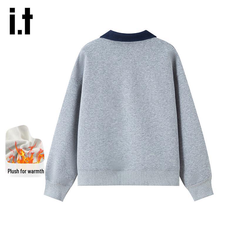 Izzue IT Women's Fleece-Lined Collared Sweatshirt