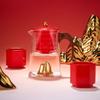 JINGREPUBLIC Lucky Golden Mountain Ceramic Tea Set