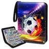 Album pentru Cărți de Joc pentru Cărți de Fotbal, 50 de Pagini Capacitate 400 de Cărți, Compatibil cu Toate Tipurile de Cărți, Stil Scrapbook