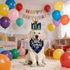 1 Set Pet Birthday Costume Dog Birthday Bandana Glitter Hat Age Numbers Sparkly Sequined Bow Tie Puppy Birthday Party