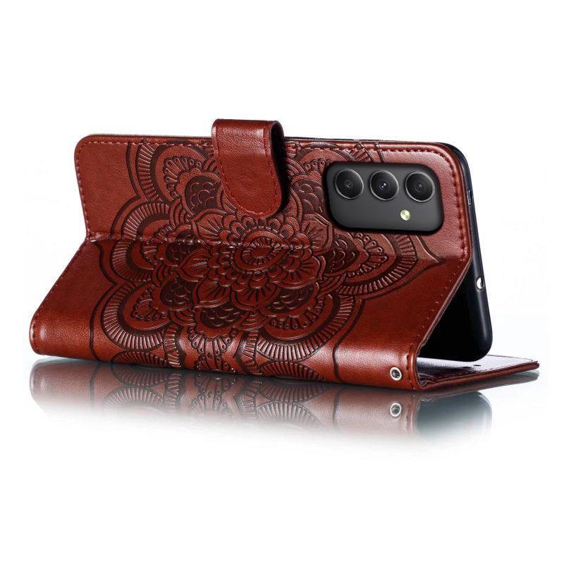 For Samsung Galaxy A35 5G Case PU Leather Mandala Imprinted Design Wallet Phone Cover