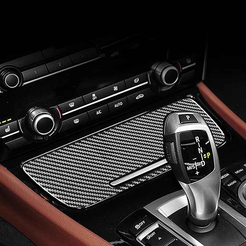 Decoración de Marco de Palanca de Cambios de Fibra de Carbono Para BMW Serie 5 GT F07 2010-2017 Estilo de Coche Cubierta de Botones Elevacristales