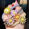 Korean Daisy Hair Scrunchie & Bracelet Dual-Use Accessory