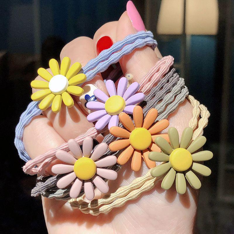 Korean Daisy Hair Scrunchie & Bracelet Dual-Use Accessory