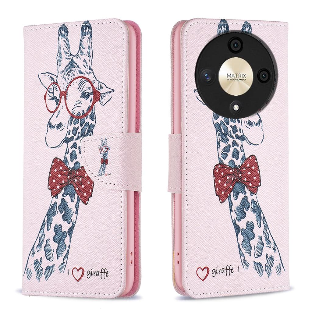 For Honor X9b 5G/Magic6 Lite 5G Case Wallet Pattern PU Leather Flip Phone Cover