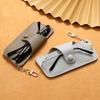 Portable Retro PU Glasses Bag With Hanging Chain Sunglasses Case Simple Eyeglasses Storage Box Waterproof Eyewear Case