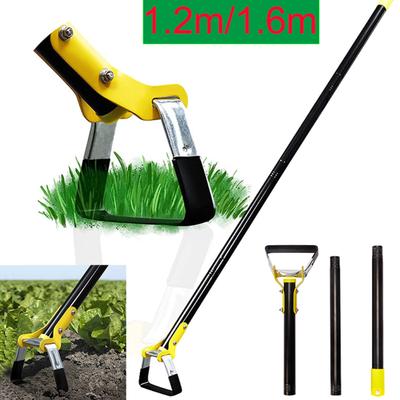 Unkrautstecher, Unkrautstecher aus Stahl, landwirtschaftliches Werkzeug, handgeführte Hohlhacke, landwirtschaftliches Rechenwerkzeug, ergonomisches Unkrautstecher mit dreieckigem Kopf