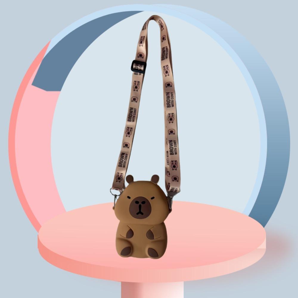 Zero Wallet Capybara Crossboday Bag Adjustable Straps Kawaii Animal Purse  Girls