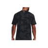 Under Armour Logo Print Fitness Training Breathable Round Neck Short Sleeve T-Shirt Men Tops Black 1371203-001