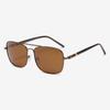 Non-polarized Night Vision Square Sunglasses for Men Women Outdoor Sports Driving Fishing Yellow Lens Metal Frame Adult Eyewear Glasses