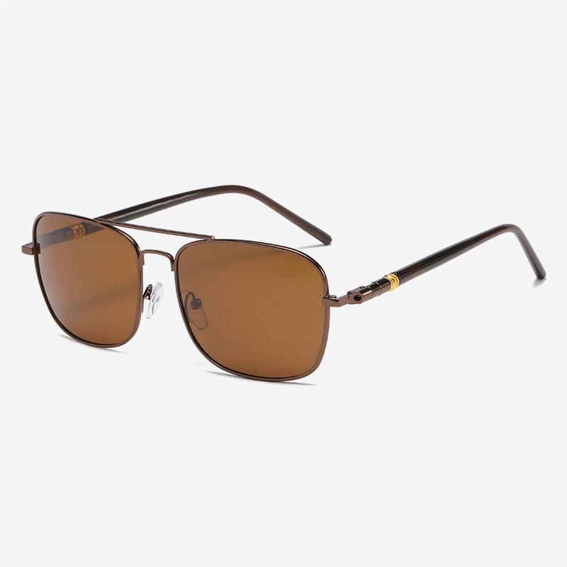 Non-polarized Night Vision Square Sunglasses for Men Women Outdoor Sports Driving Fishing Yellow Lens Metal Frame Adult Eyewear Glasses