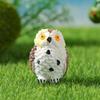 4pcs Barefoot Owl Moss Micro Landscape, Creative Green Plant Decoration Ornaments, Fresh Gifts For Friends