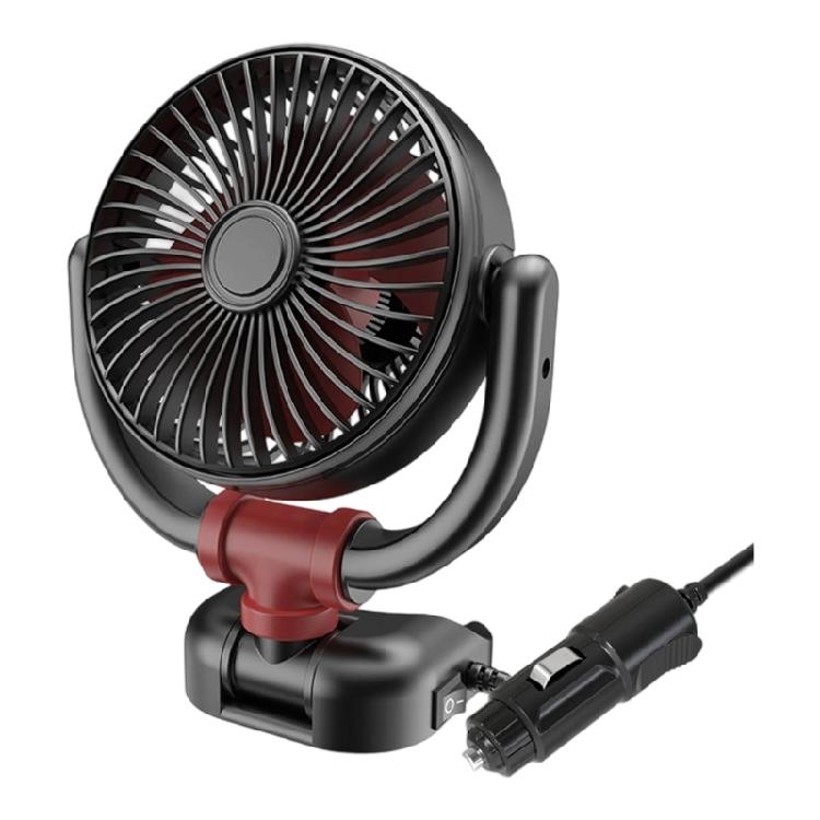 

Light Weight 12V/24V Car Cooling Fan 360 Rotation Low Sound High Speed Air Cooing Fan For Cab Vehicle