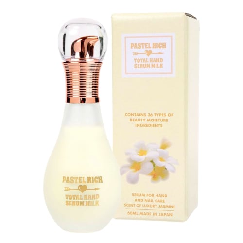 

Pastel Rich Total Hand Serum Hand Cream, Year-Round Use, Smooth Type, Formulated with 36 Moisturizing Ingredients, Non-Greasy, Luxury Jasmine Scent, 6