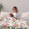 Flower Blanket Watercolor Vintage Color Peony Blanket Flannel Blanket Soft Comfort Blanket Suitable For Sofa Blanket
