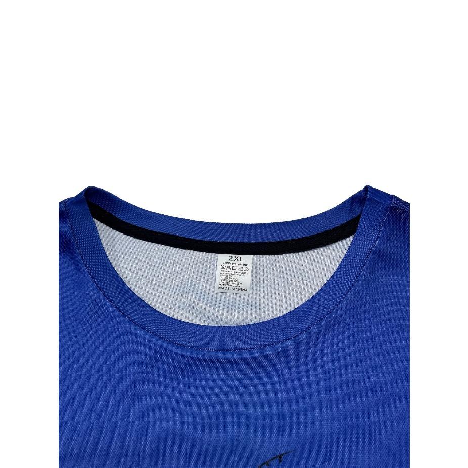 Vibrant Style| Big & Tall Men's Gradient Fishing Graphic Tee - Casual Polyester Short Sleeve, Summer Print with Heartbeat Fishing Gear, PLUS SIZE